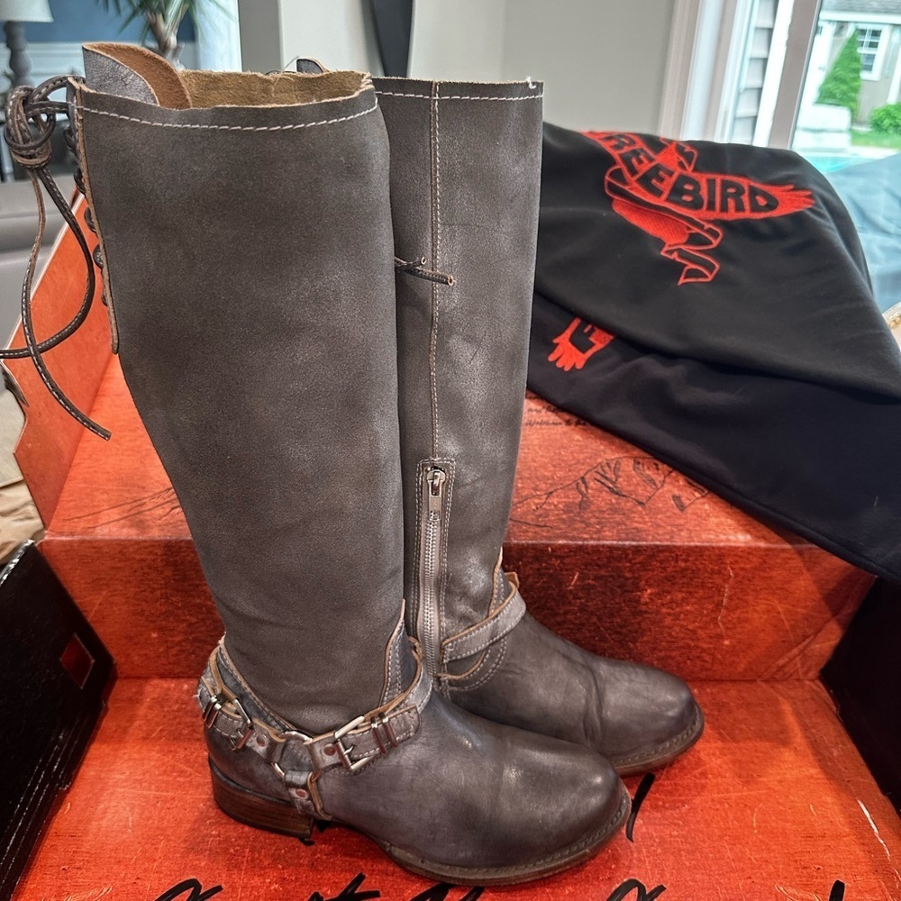 Freebird Raleigh 8  stone Leather Boots